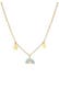 Halskette Kinder Regenbogen Herz Blume 925 Sterling Silber, mit Kristallen von Swarovski®