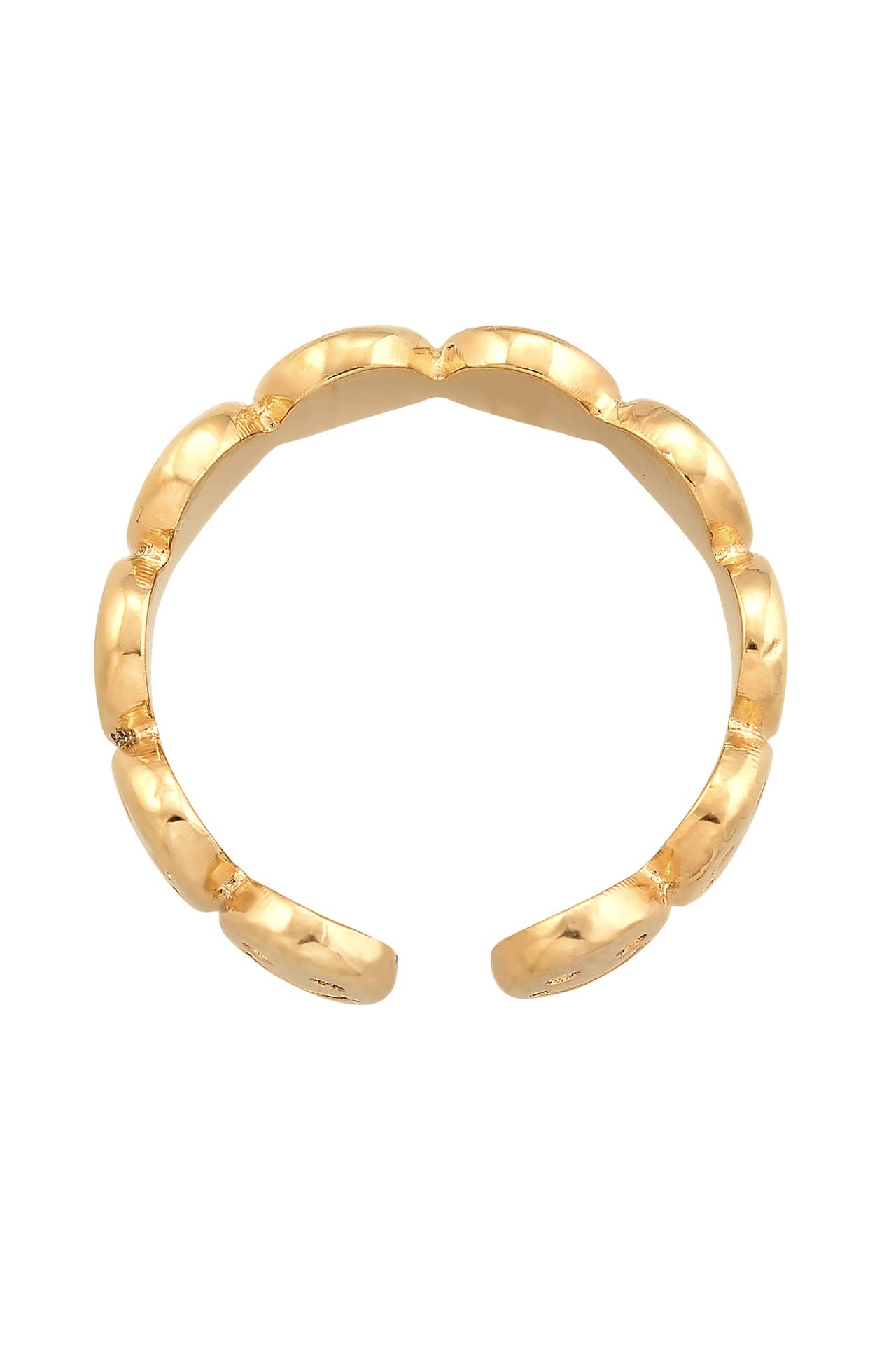 ELLI Ring Bandring Smiling Offen 925 Silber Gold, Bild 1