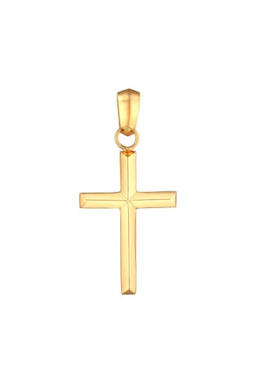 KUZZOI Schmuckset Kreuz Modern 925 Silber Gold