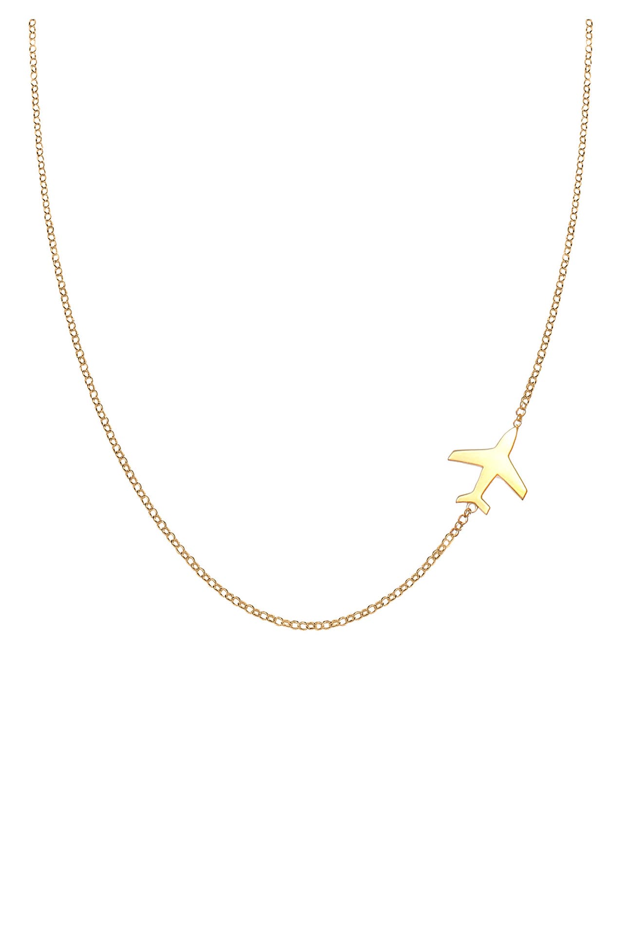ELLI Kette Flugzeug Reise Travel Erbskette Trend 925 Silber Gold, Bild 1