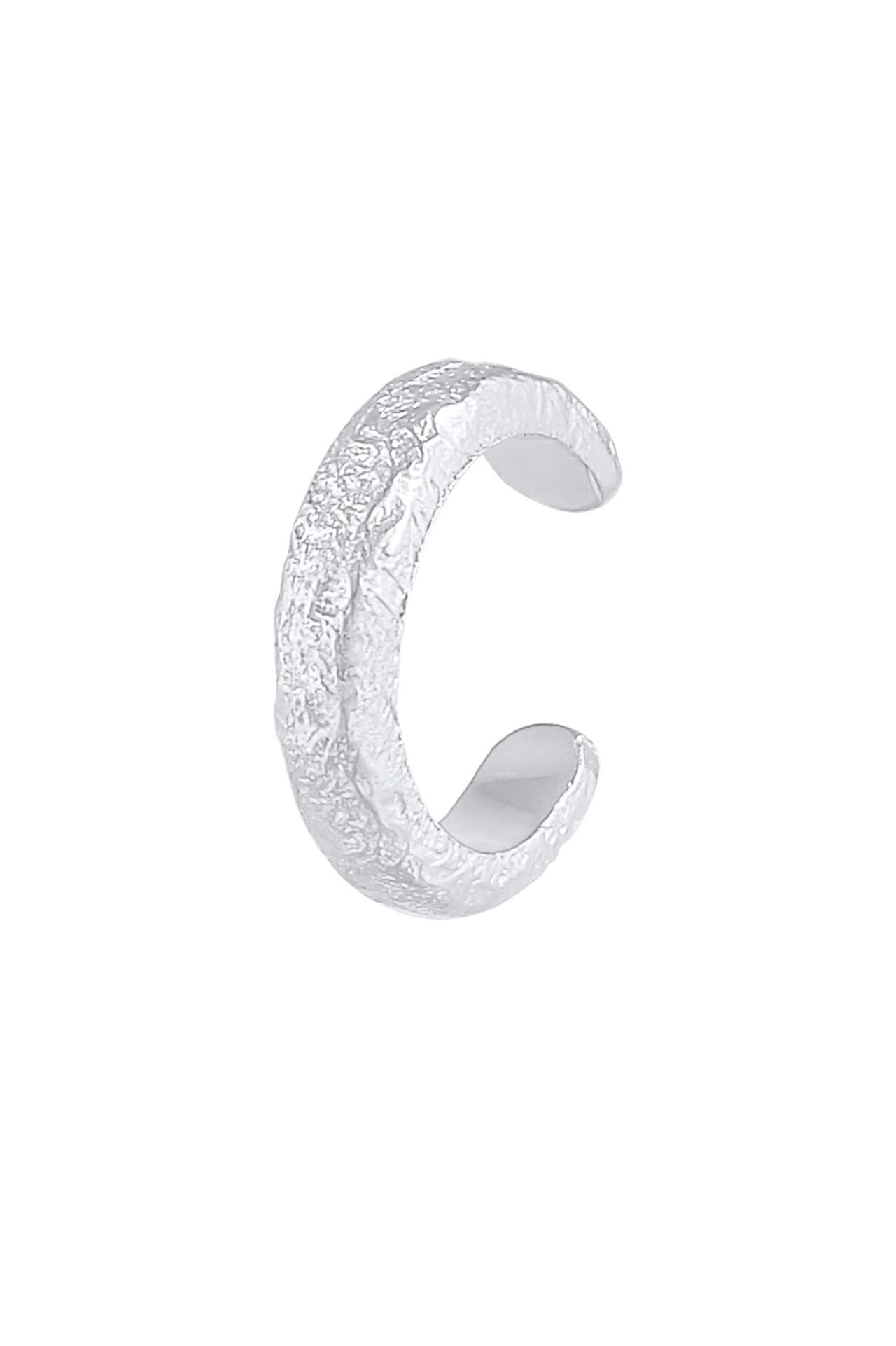 ELLI Ohrringe Single Earcuff Organic Ohrklemme 925 Silber Silber, Bild 1