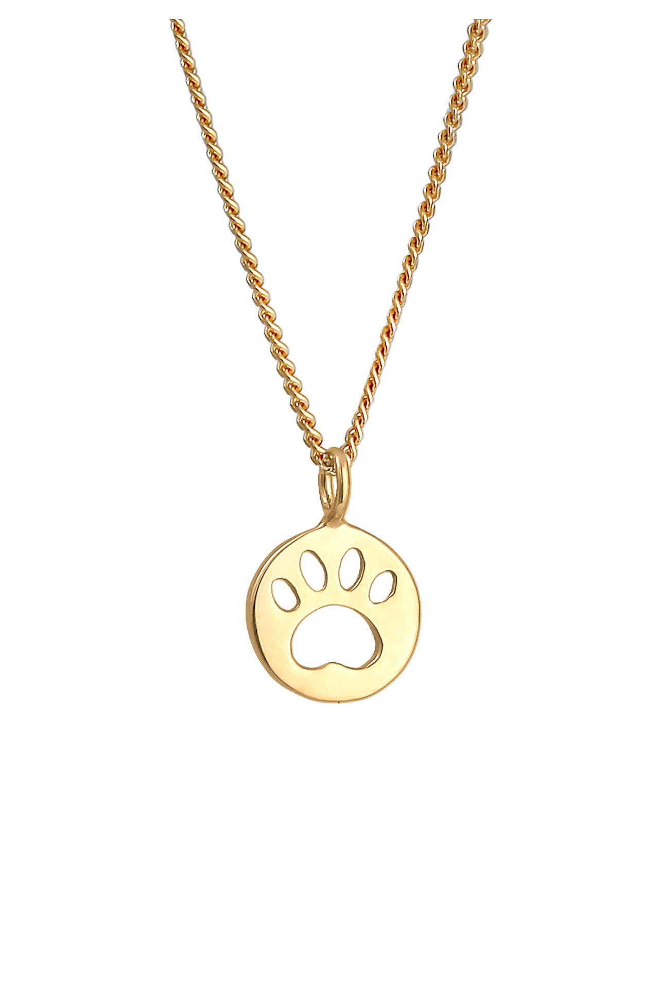 ELLI Halskette Kinder Pfote Katze Hund 925 Silber, Bild 1