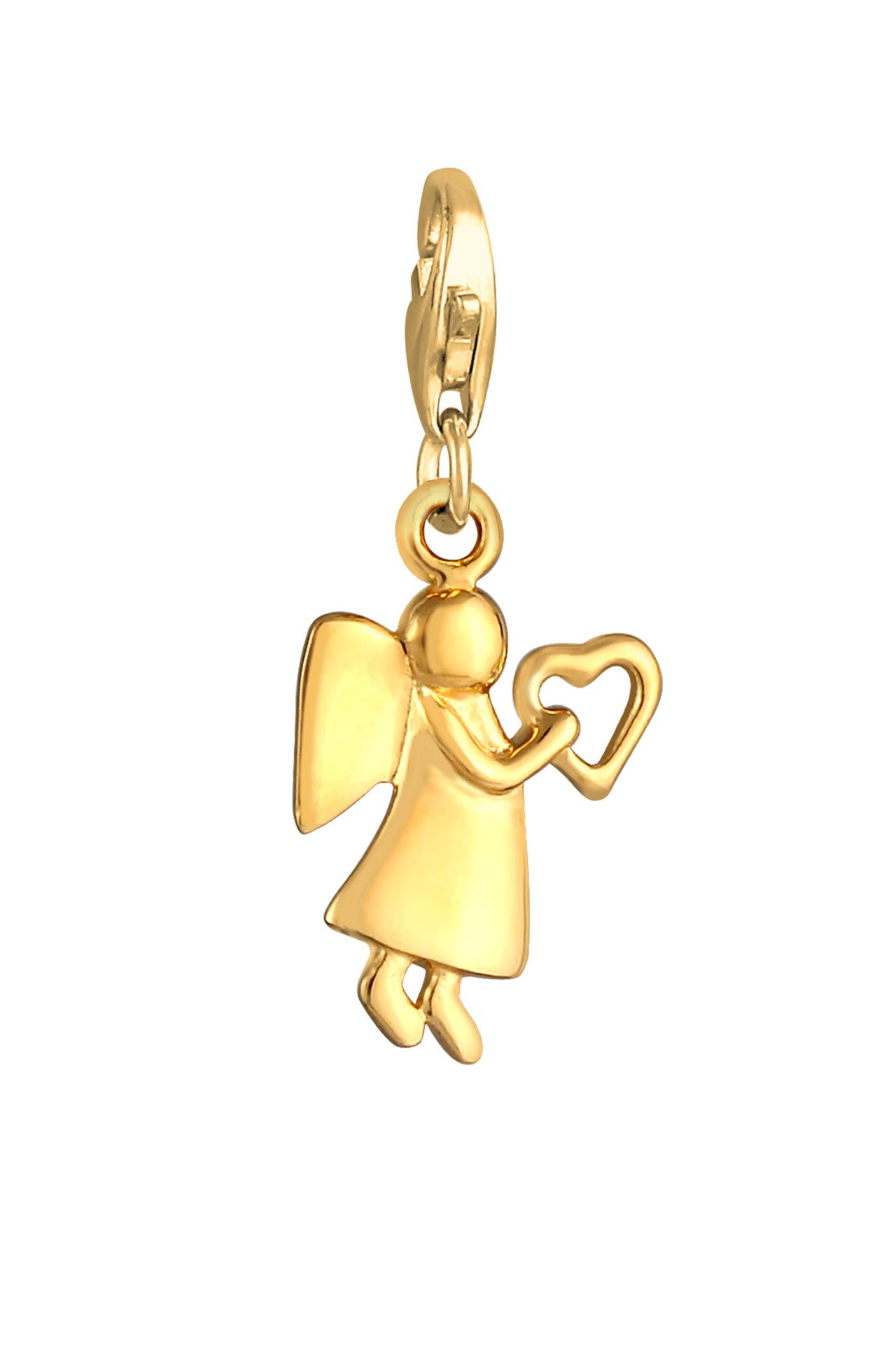 ELLI Charm Schutzengel Herz Talisman Glücksbringer 925 Silber, Bild 1