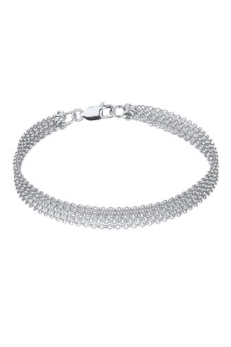ELLI Armband Breit Glieder Basic Silber 925 Silber