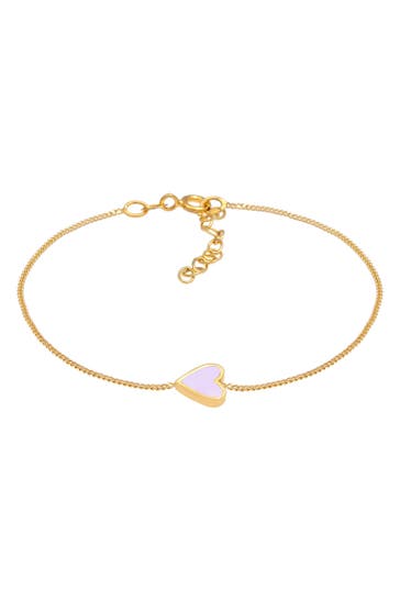 ELLI Armband Herz Liebe Love Romantik Emaille 925 Silber Rosa