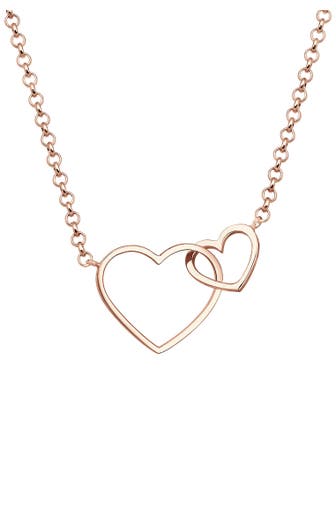 ELLI Kette Herz Unendlichkeit Liebe 925 Silber Rosegold