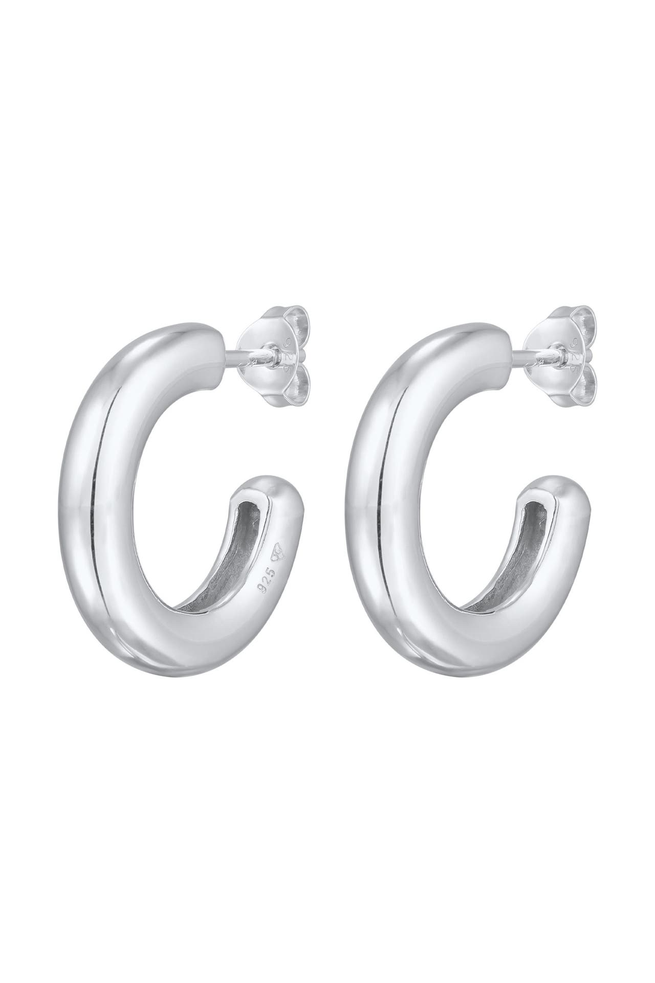 ELLI Ohrringe Creolen Stecker Basic Klassik 925 Silber Silber, Bild 1