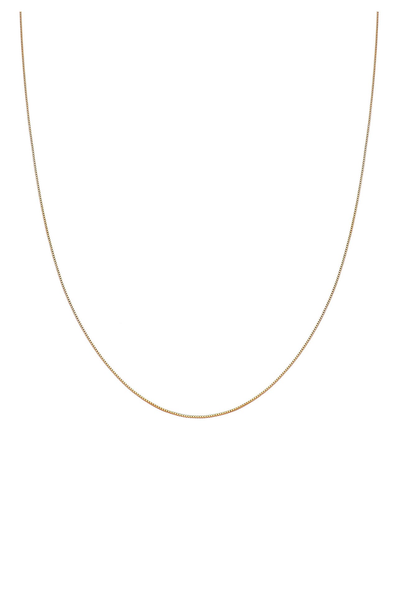 KUZZOI Kette Veneziakette Basic Box Chain 925 Silber Gold, Bild 1