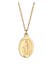 Kette Marienbild Oval Vintage Style 925 Sterling Silber Gold