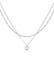 Kette Layer Herz Figaro 2-lagig 925 Silber Silber