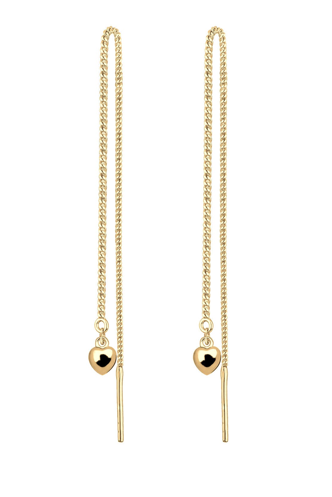 ELLI Ohrringe Herz Kette Hänger 925 Silber vergoldet Gold, Bild 1