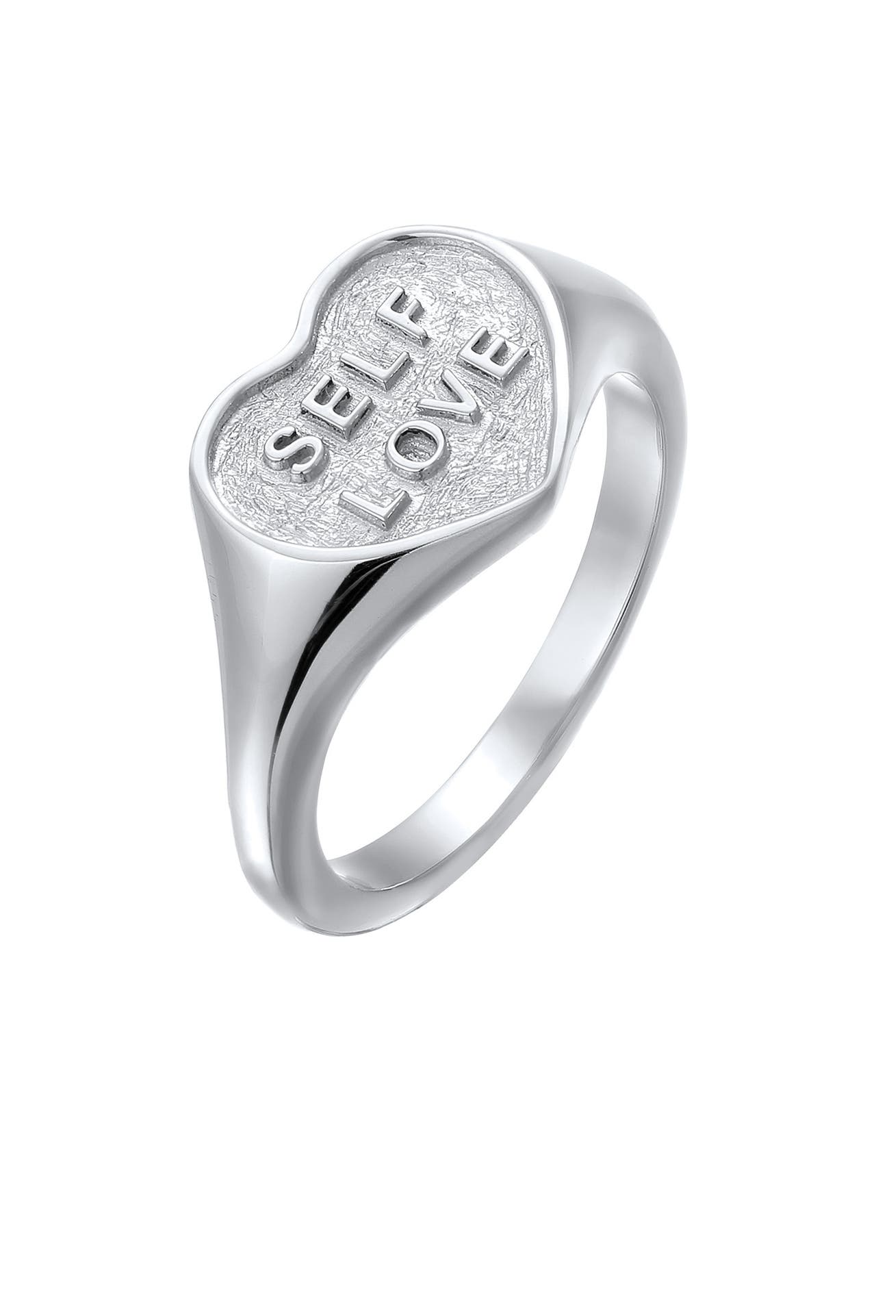ELLI Ring Siegelring Herz 925 Sterling Silber Silber, Bild 1