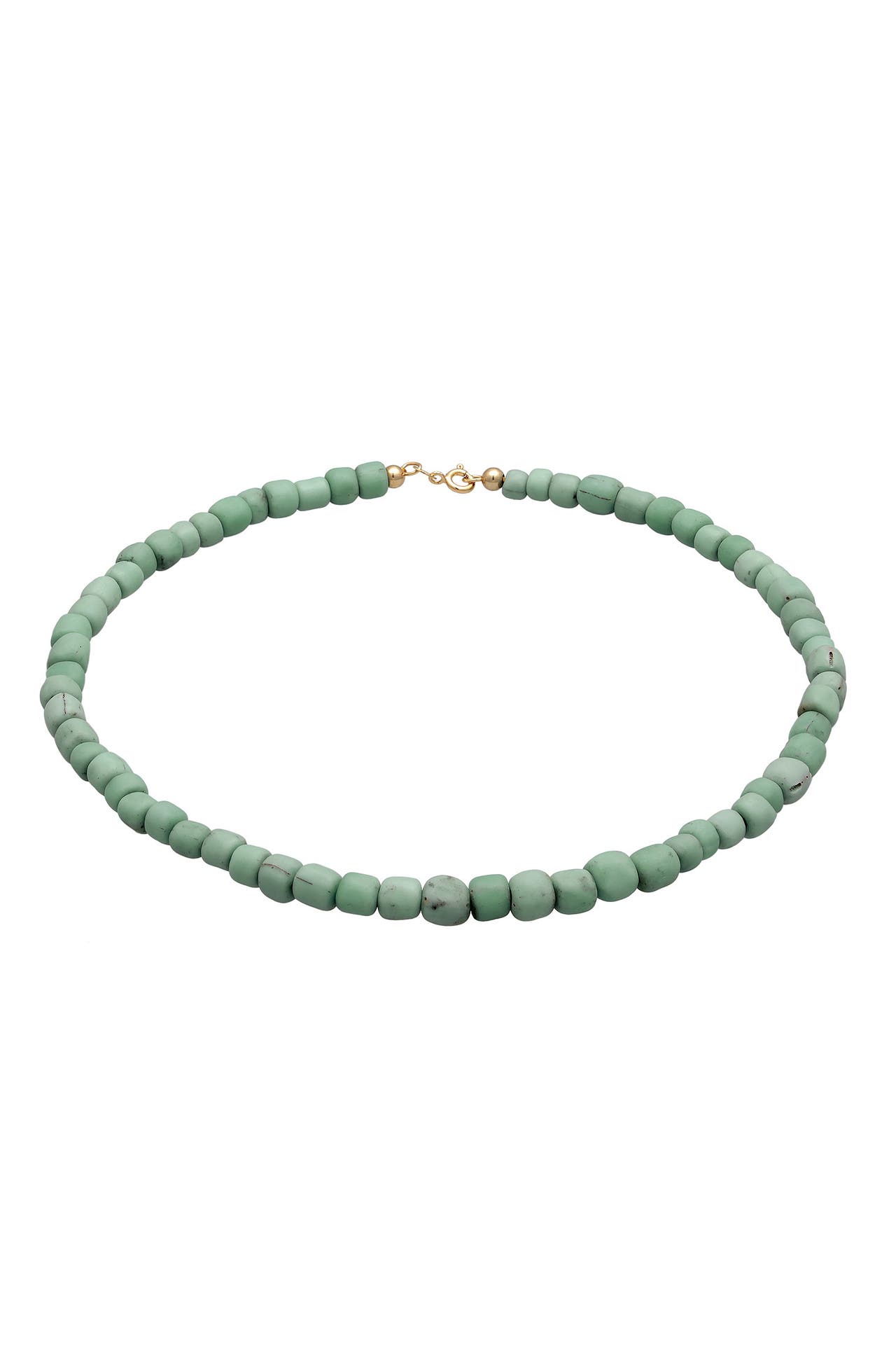 ELLI Kette Choker Glasperlen 925 Silber Hellblau, Bild 1