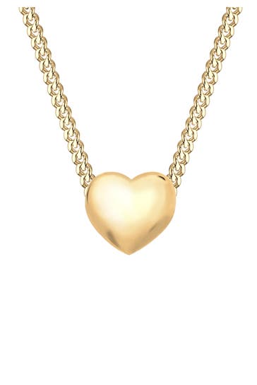 ELLI PREMIUM Kette Herz Liebesbeweis Elegant 585 Gelbgold Gold