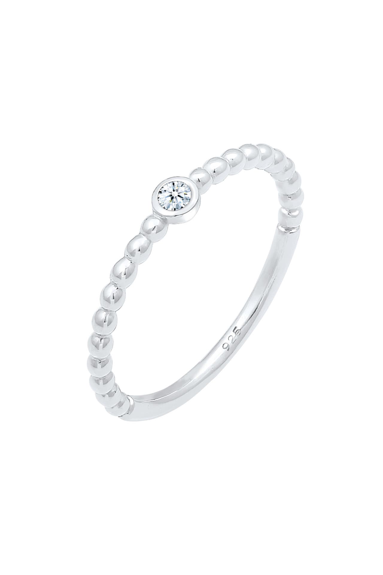 ELLI DIAMONDS Ring Verlobungsring Geo Kugeln Diamant (0.03ct) 925 Sterling Silber Silber, Bild 1