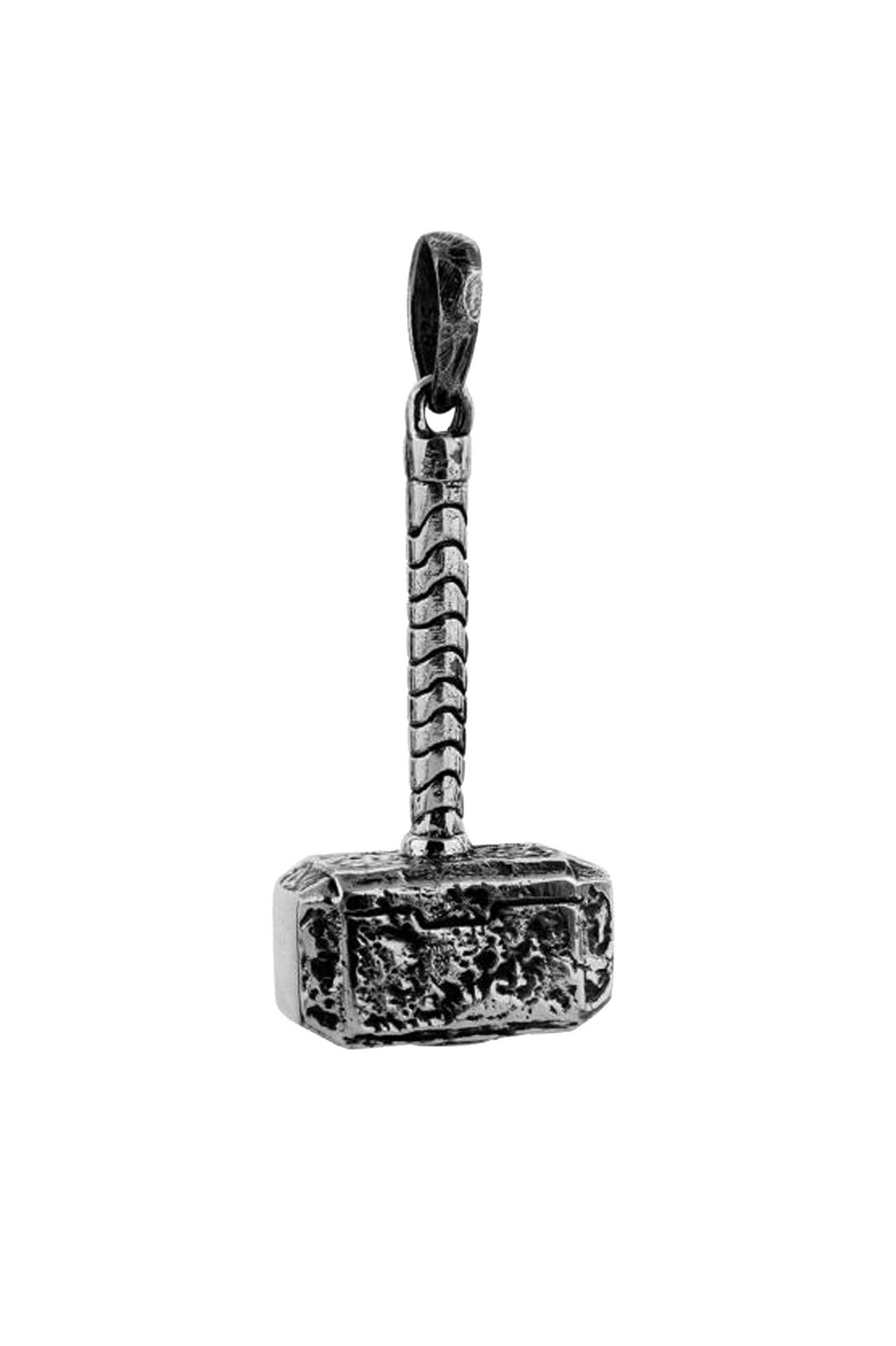 KUZZOI Anhänger Herren Thors Hammer Cool 925 Silber, Bild 1
