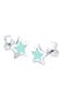 Ohrringe Stecker Stern Trend Astro 925 Silber Hellblau