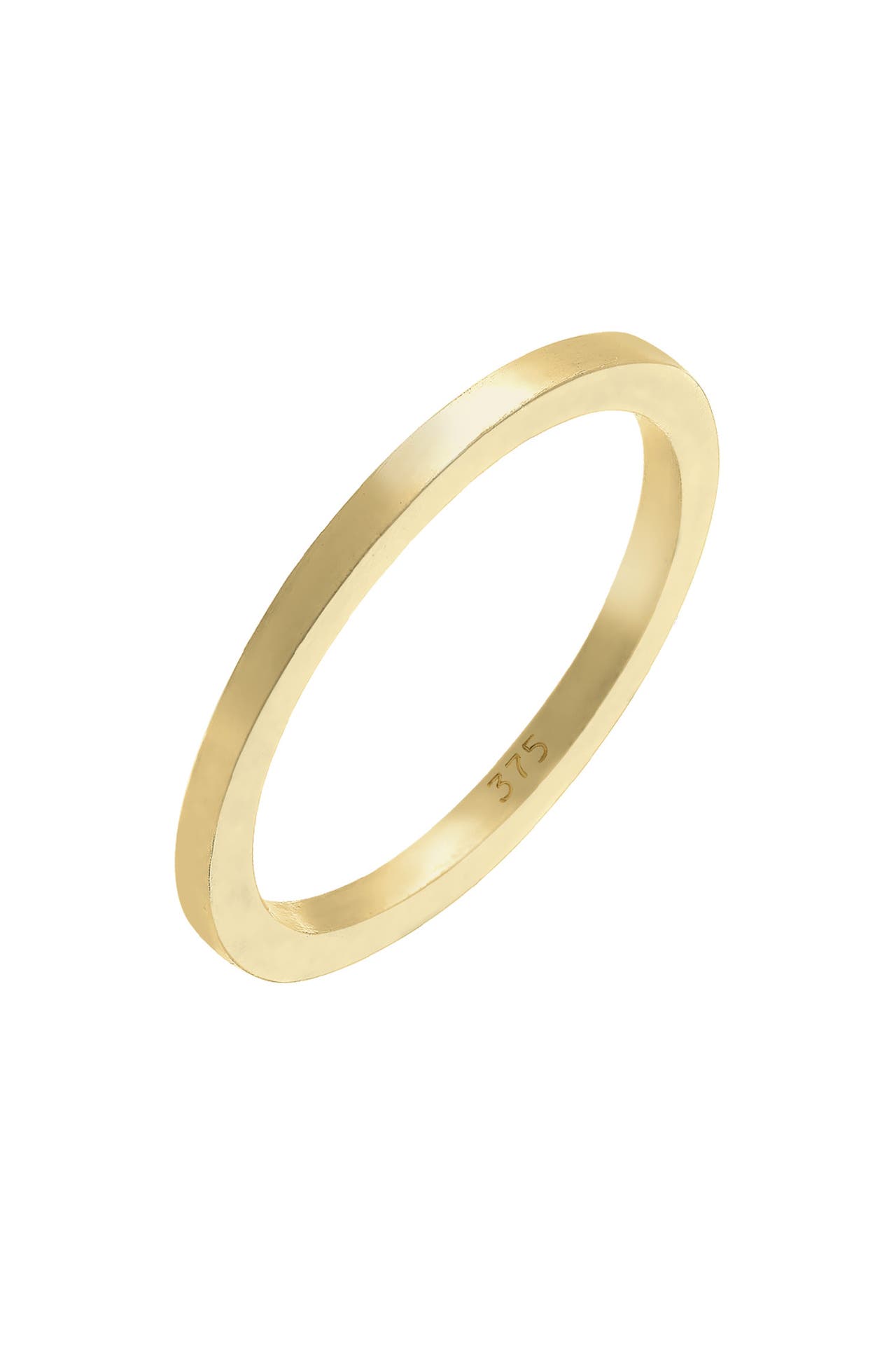 ELLI PREMIUM Ring Ehering Basic 375 Gelbgold Gold, Bild 1