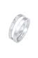 Ring Bandring Basic Gehämmert Schmuck Geschenk (Set 2-tlg) 925 Silber Silber