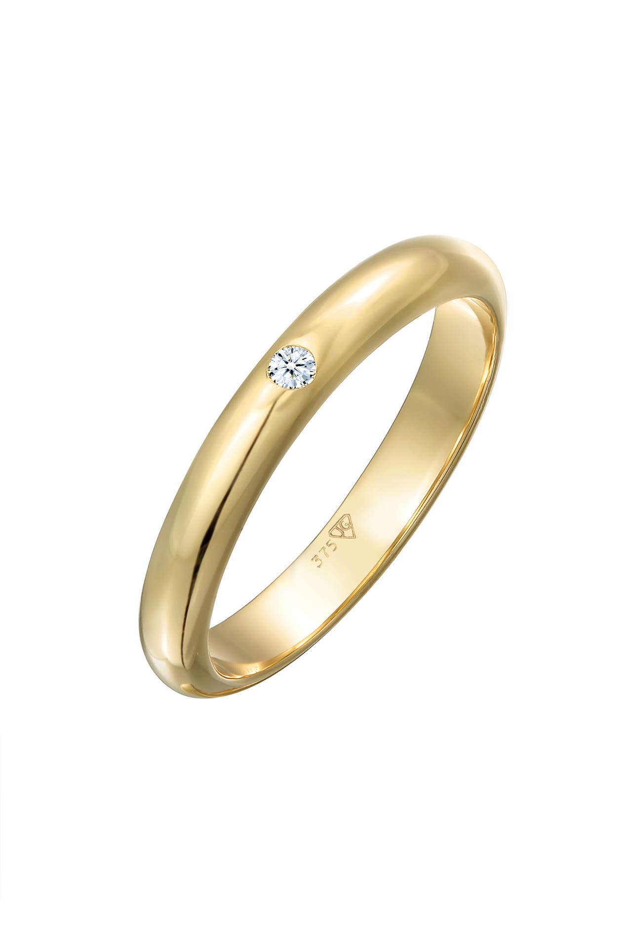 ELLI DIAMONDS Ring Verlobungsring Ehering Diamant Weiß Brillantschliff (0.03 ct) 375 Gelbgold Weiß, Bild 1