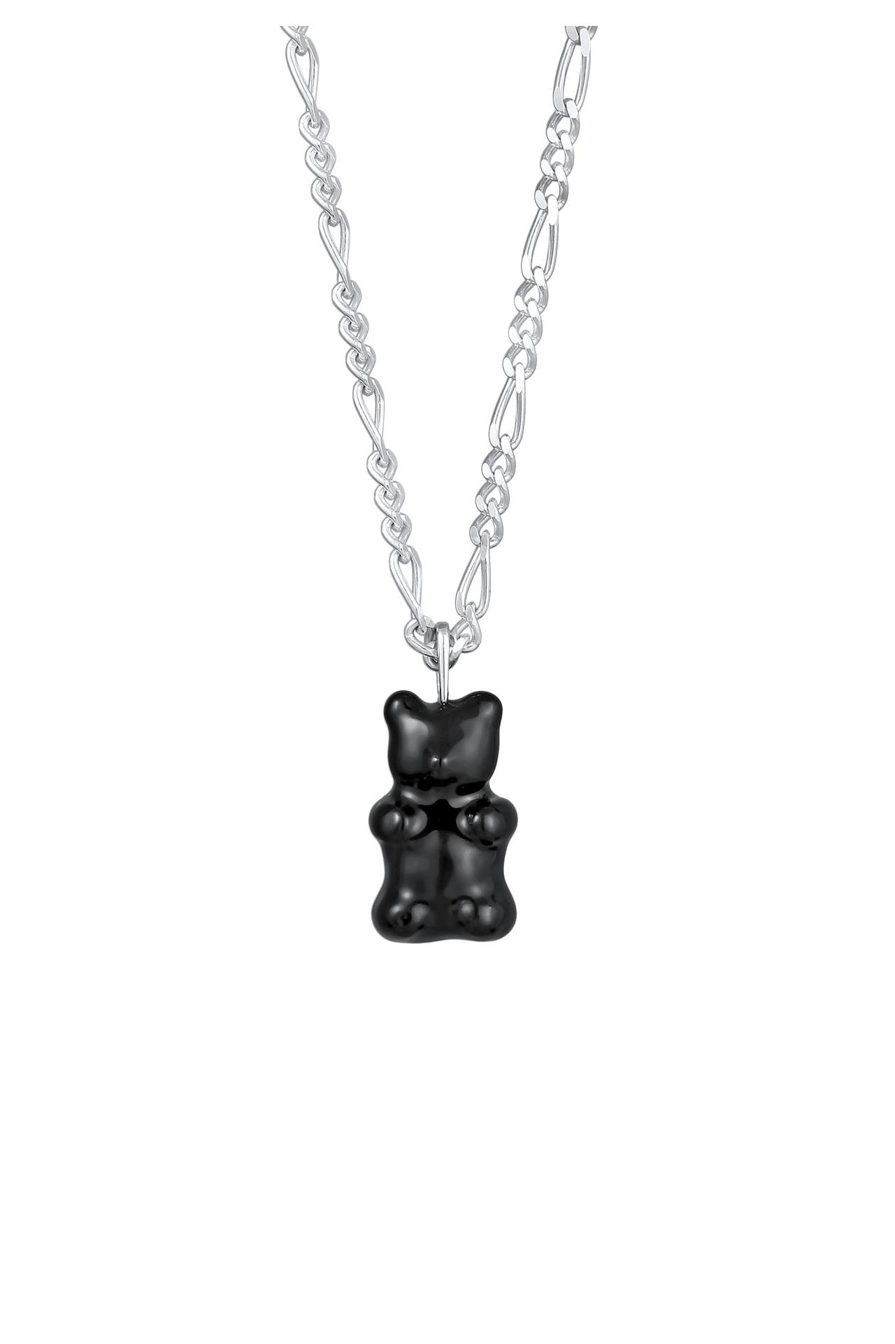 KUZZOI Kette Bär Emaille Trend Modern 925 Silber Silber, Bild 1