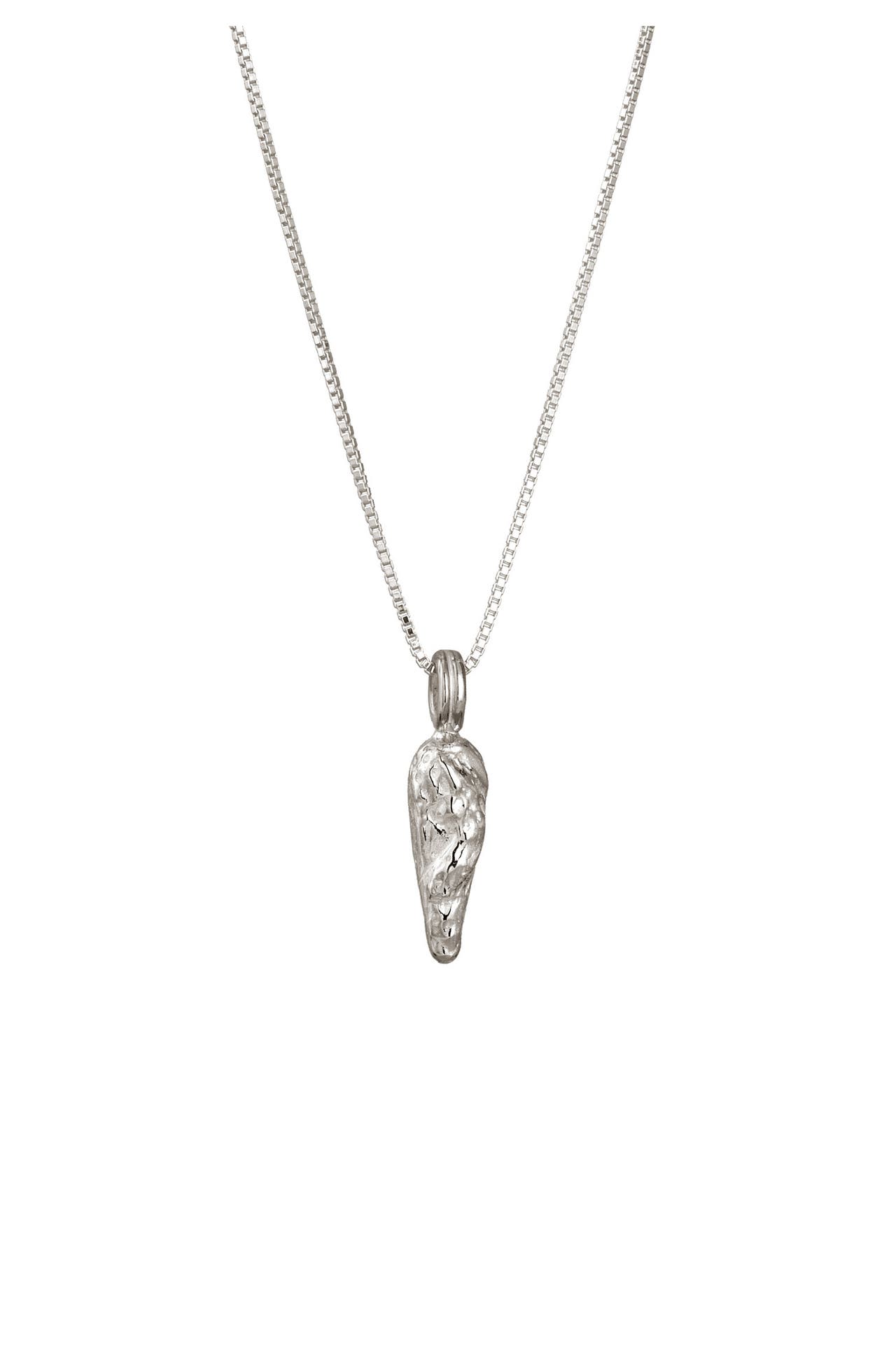 KUZZOI Kette Tropfen Anhänger Organic Design 925 Sterling Silber Silber, Bild 1