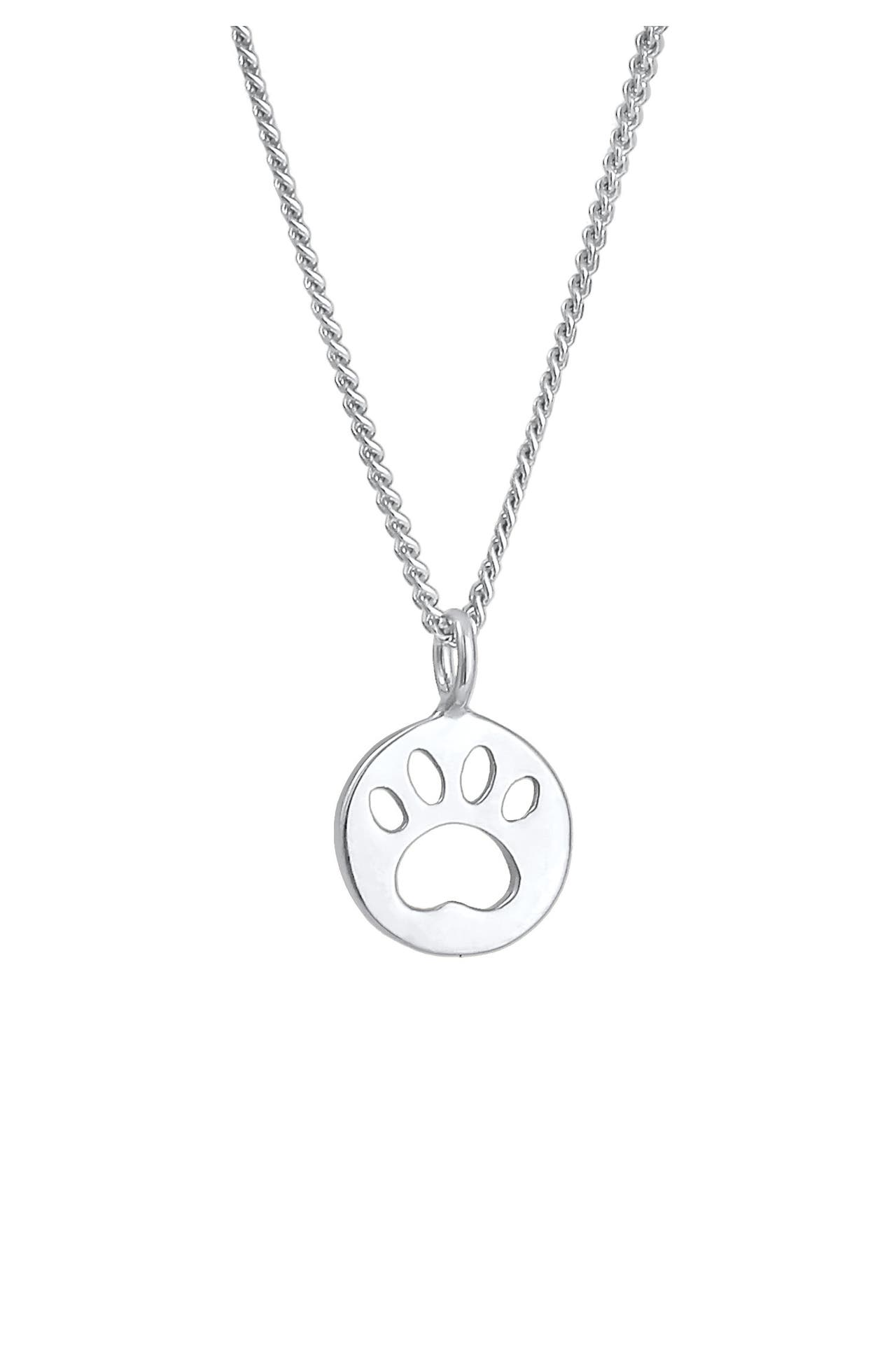 ELLI Halskette Kinder Pfote Katze Hund 925 Silber, Bild 1