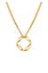Kette Kreis Design Twisted Gedreht 585 Gelbgold Gold
