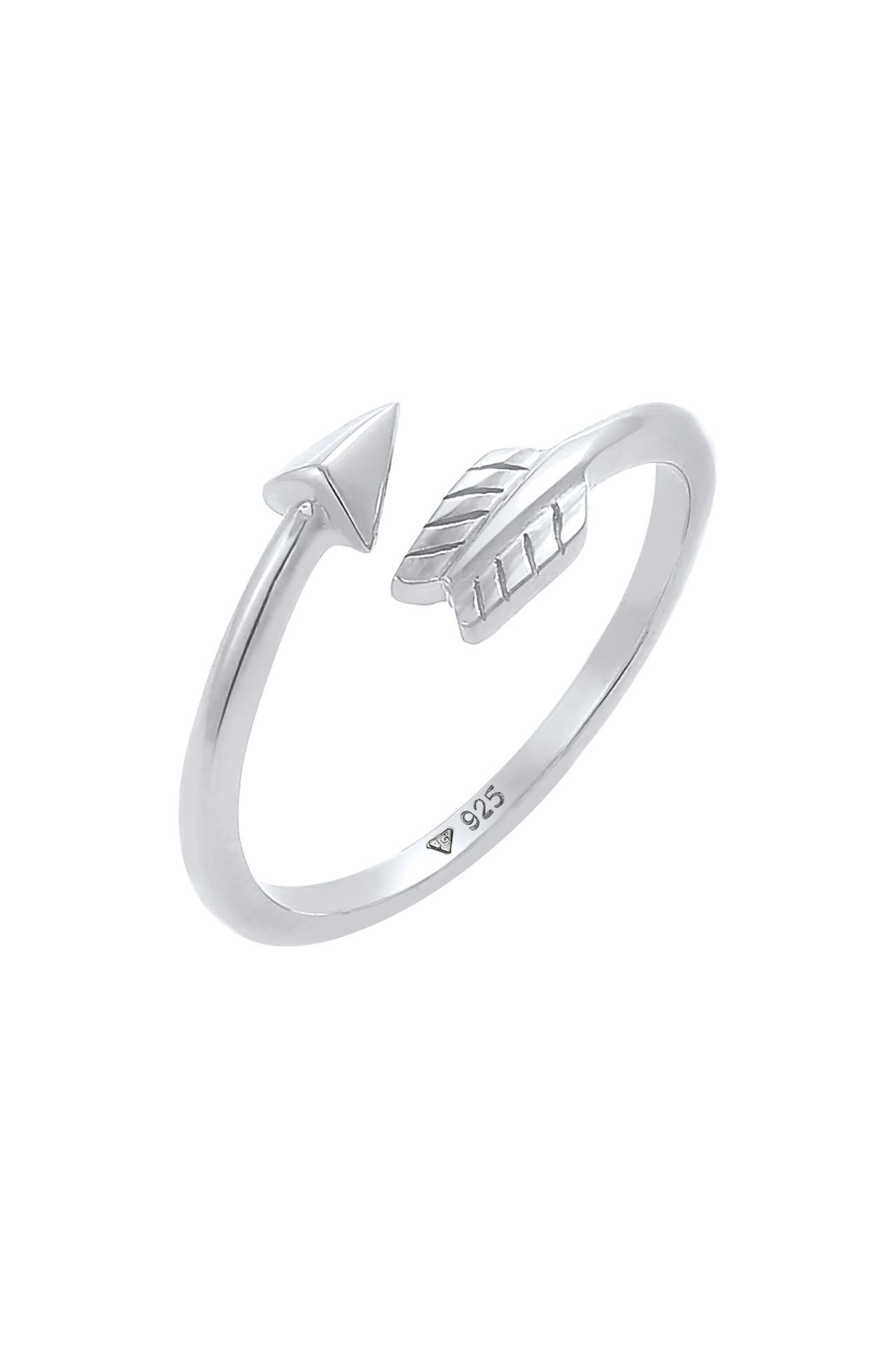 ELLI Ring Pfeil Amore Liebe Offen Vintage 925 Silber Silber, Bild 1