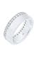 Ring Bandring Funkelnd 925 Silber, mit Kristallen von Swarovski® Weiß