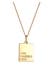 Kette Plättchen Dog Tag Design 925 Sterling Silber Gold