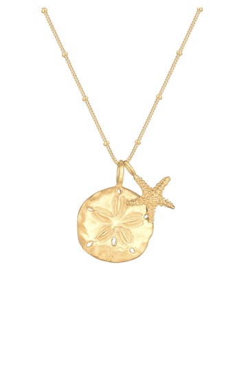 ELLI Kette Blume Seestern Maritim 925 Sterling Silber Gold