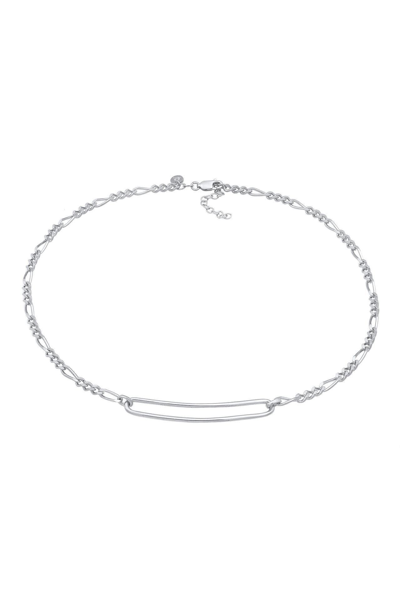 ELLI PREMIUM Kette Figaro Glied Oval Trend 925 Silber Silber, Bild 1