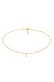 Kette Choker Kugelkette Halbmond 925 Silber Gold