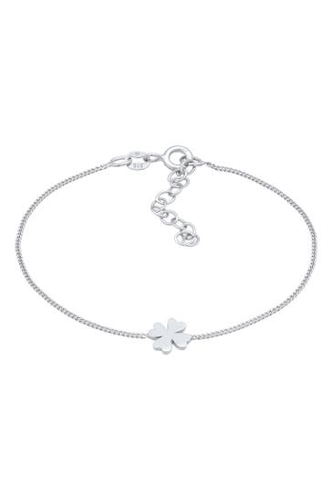 ELLI Armband Kleeblatt Glücksbringer Symbol Talisman 925 Silber Silber