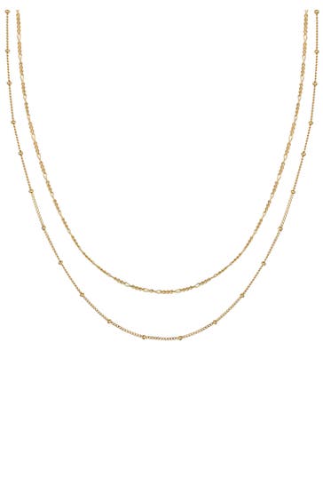 ELLI Kette Choker Set (2tlg) Figaro Panzer Kugel 925 Silber Gold