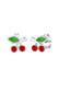 Ohrringe Kinder Kirschen 925 Sterling Silber, mit Kristallen von Swarovski®