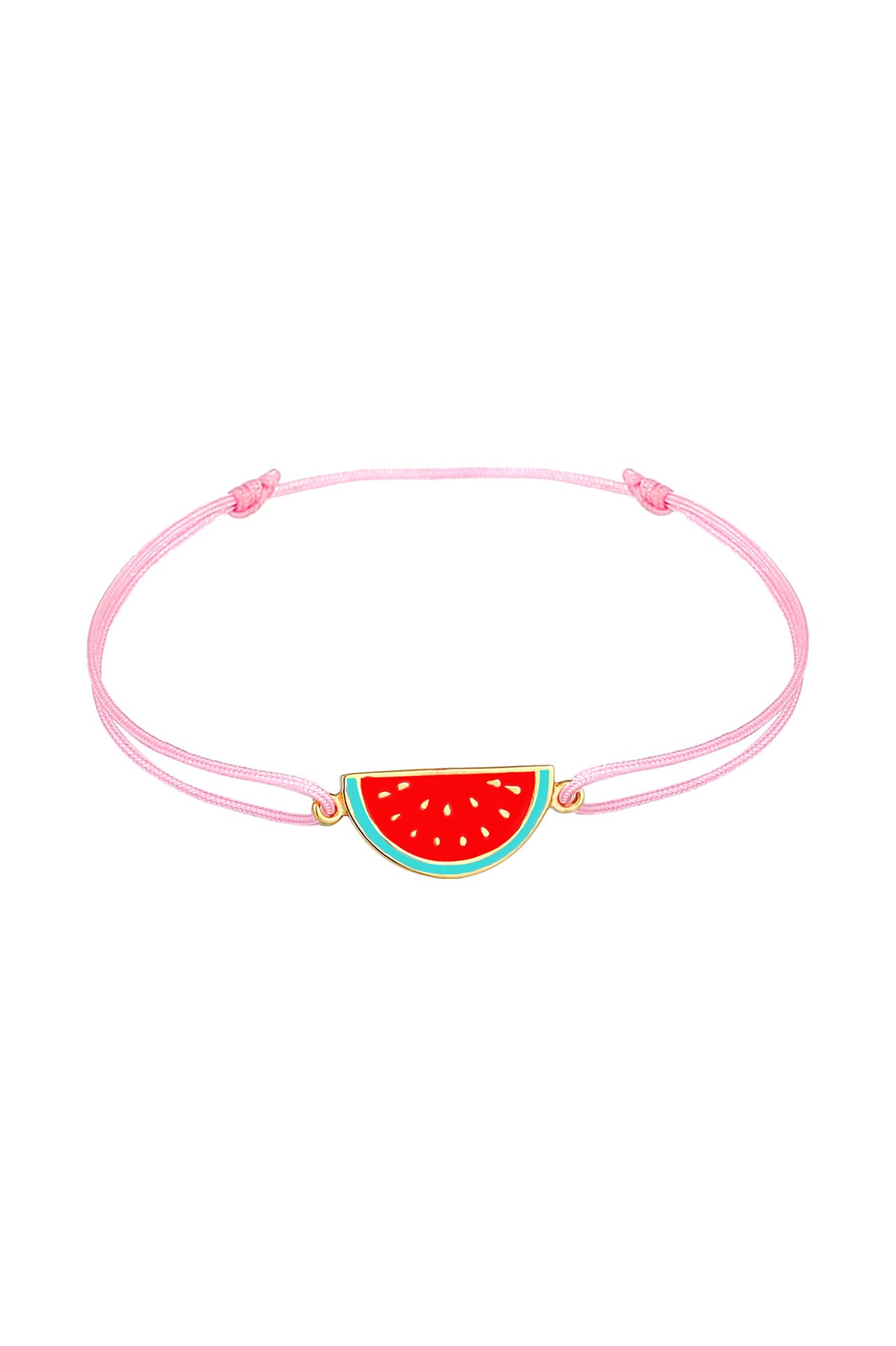 ELLI Armband Kinder Melone Bunt Nylon verstellbar 925 Silber, Bild 1