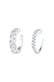 Ohrringe Single Earcuff Set Zirkonia (2 tlg) 925 Silber Silber