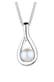 Kette Infinity Süßwasserzuchtperle 925 Sterling Silber Weiß