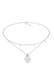 Kette Choker Plättchen Fatimas Hand Zirkonia 925 Silber Silber