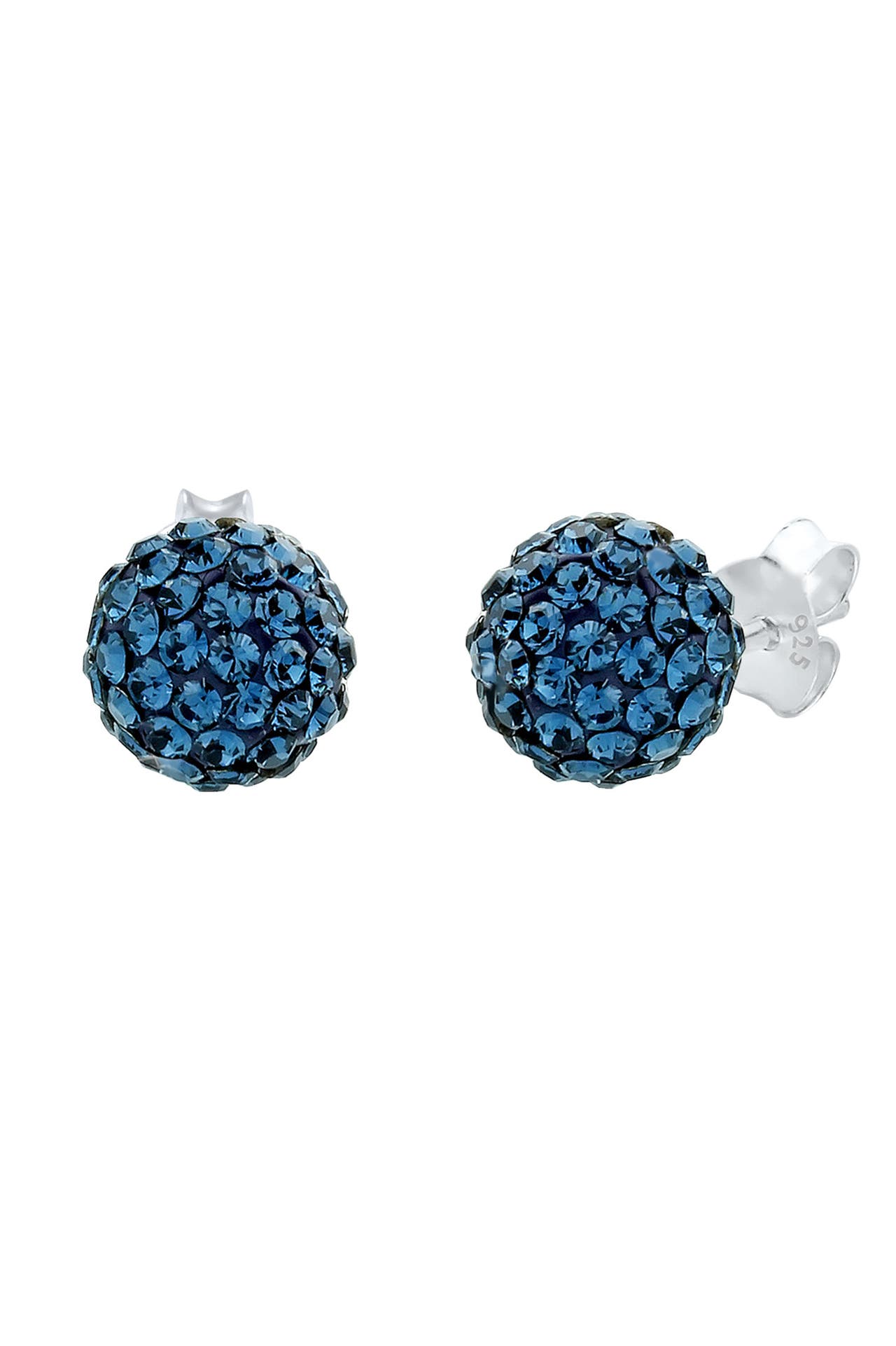 ELLI Ohrringe Ohrstecker mit Kristallen von Swarovski® 925 Sterling Silber Blau, Bild 1