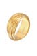 Ring Wickelring Gerillt Modern 925 Silber Gold