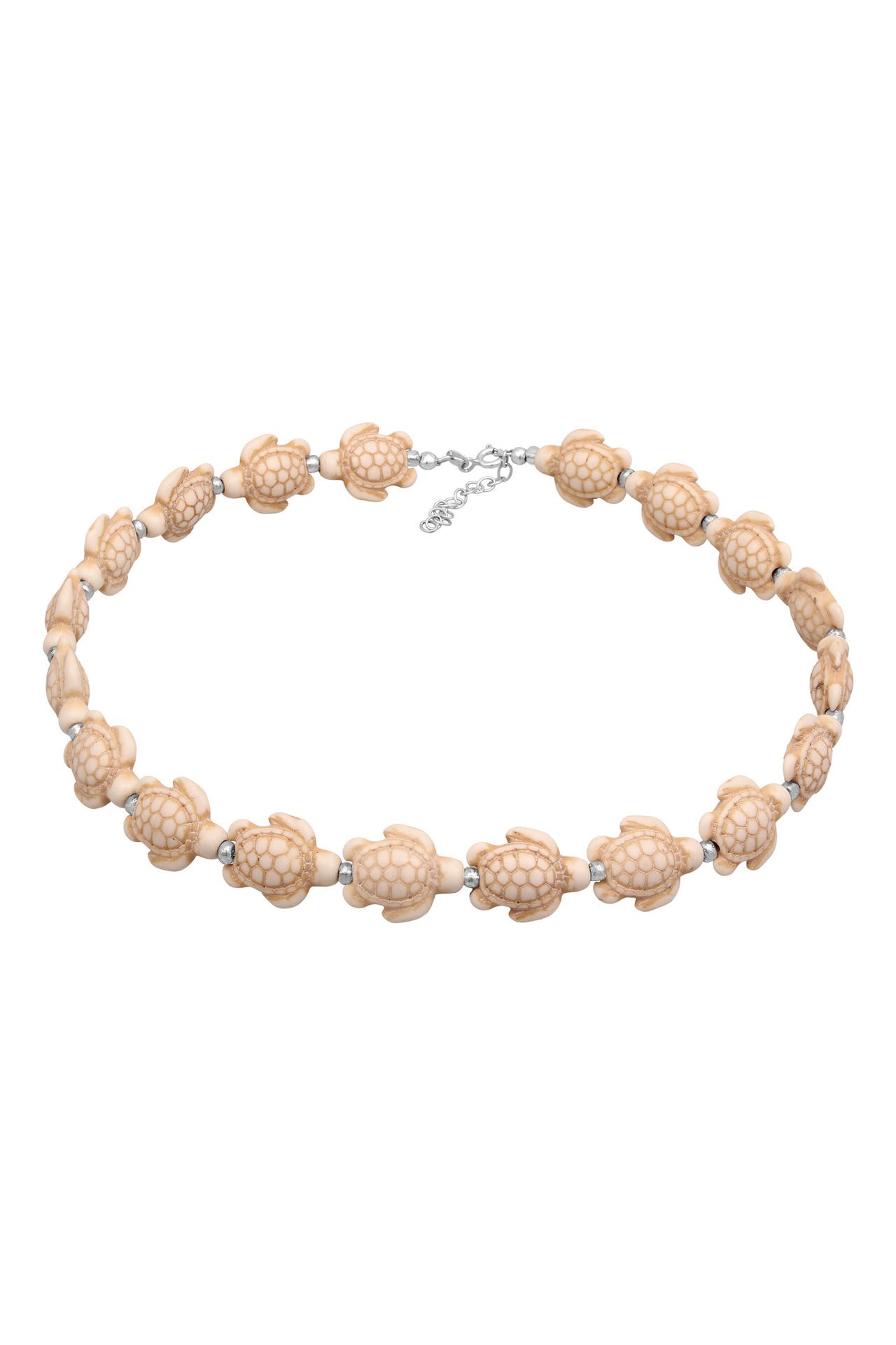 ELLI Kette Choker Howlith Schildkröten 925 Sterling Silver Silber, Bild 1
