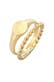 Ring Siegelring Basic Bandring Twist 2er Set 925 Silber Gold