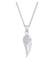 Kette Flügel Anhänger 925 Silber, mit Kristallen von Swarovski® Silber