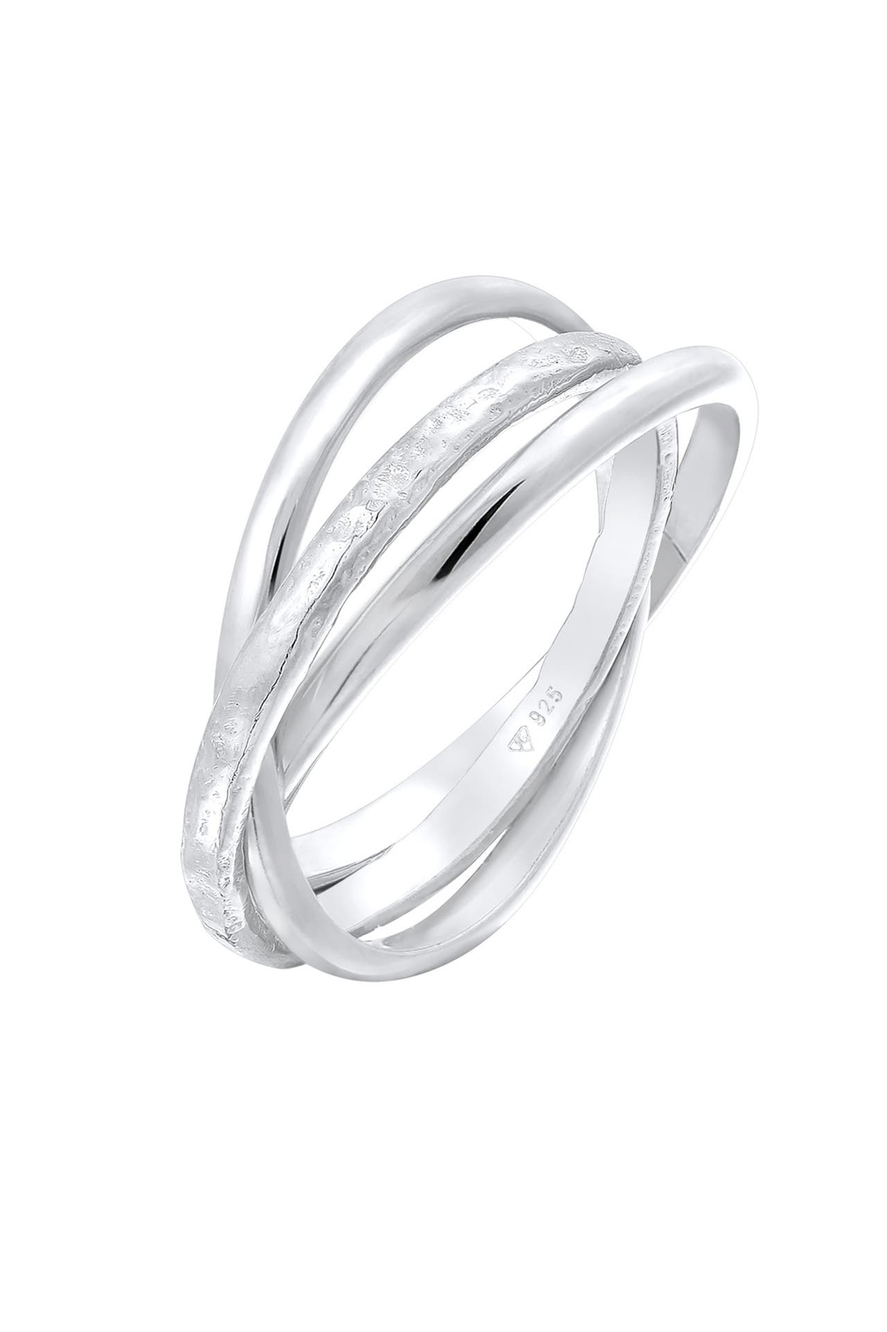 ELLI Ring Basic Wickelring Trend Trinity 925 Silber Silber, Bild 1