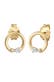 Ohrringe Ohrstecker Kreis Diamant (0.04 ct) 585 Gelbgold Gold