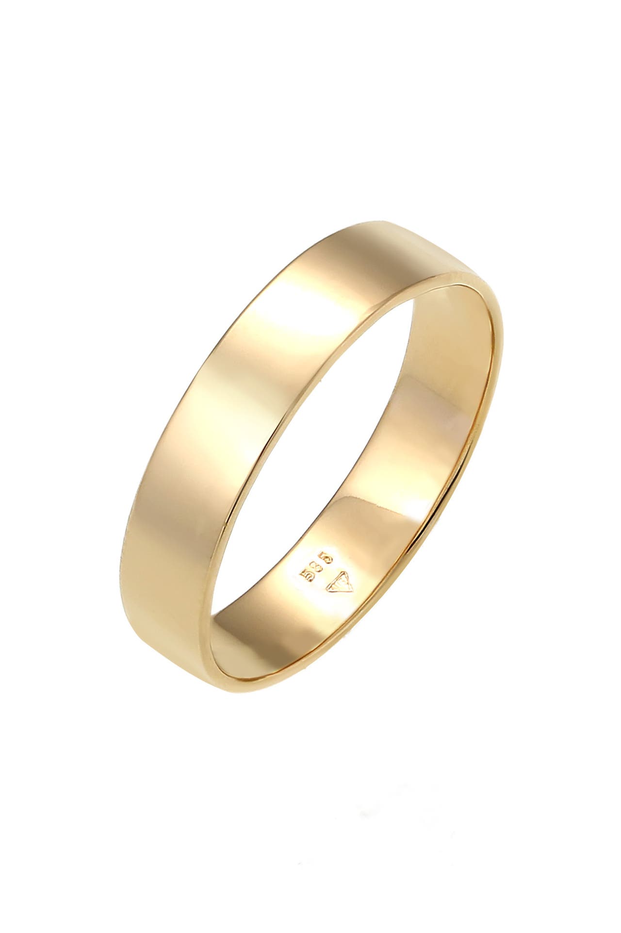 ELLI PREMIUM Ring Trauring Basic Paar 585 Gelbgold, Bild 1
