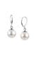 Ohrringe Ohrhänger Muschelkernperle Edel 925 Silber Silber